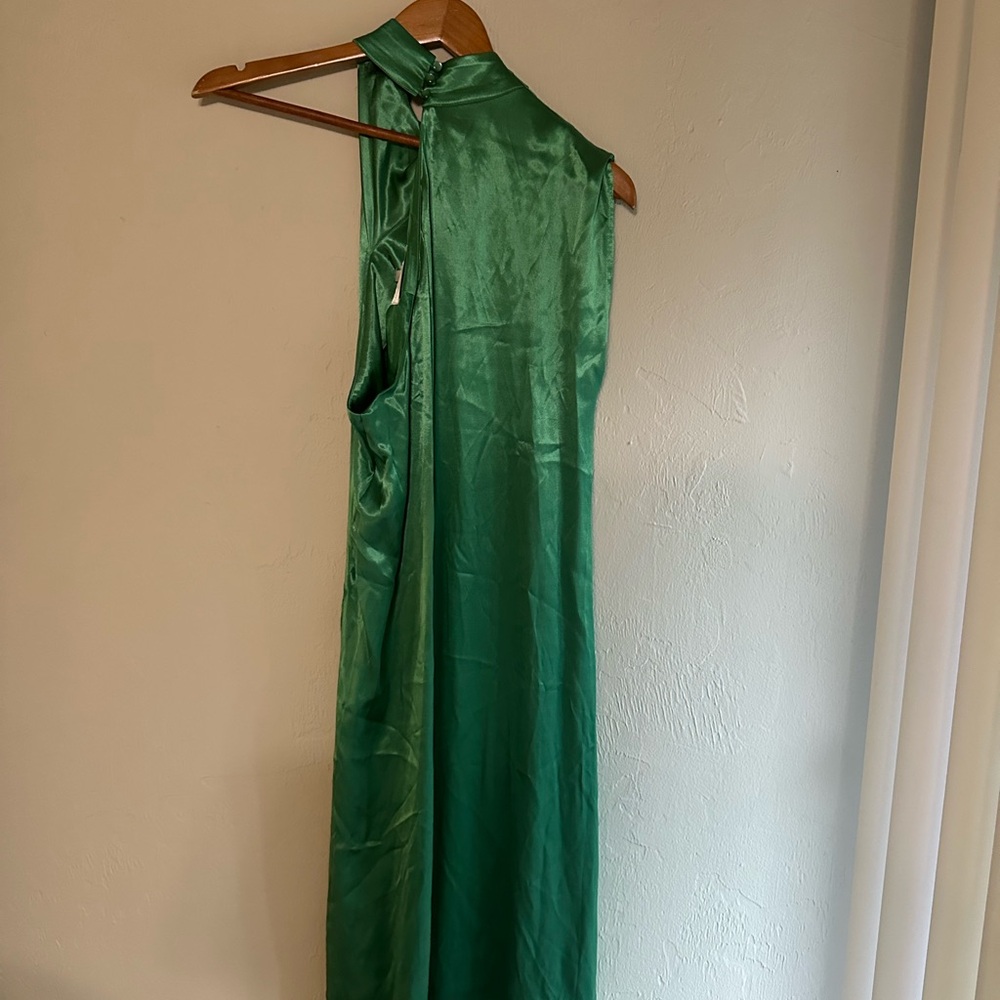 Corey Lynn Calter Green Asymmetrical Gown - Picture 2 of 4